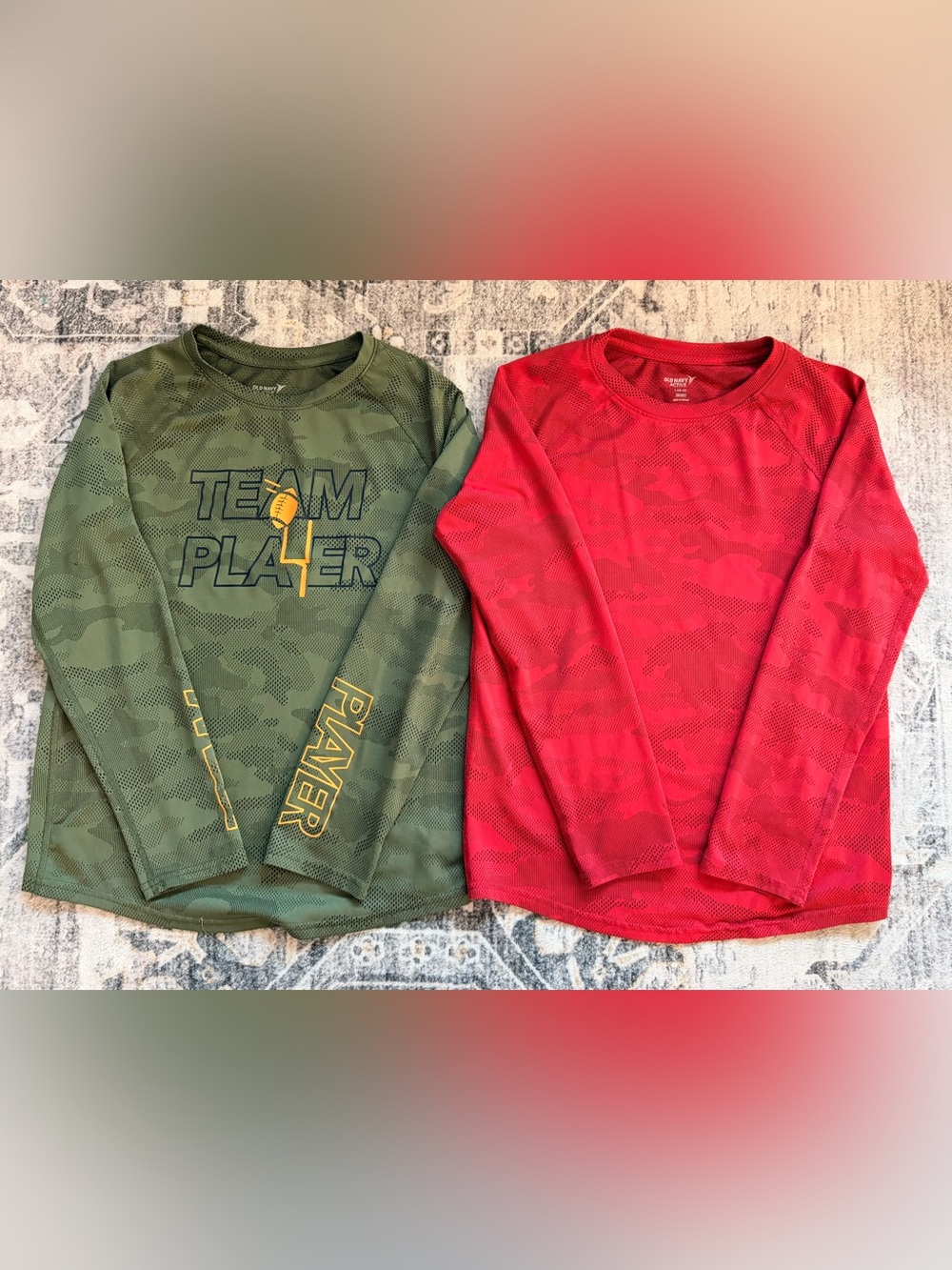 Old Navy Kids Long-Sleeve Active Tees Size L 10/12